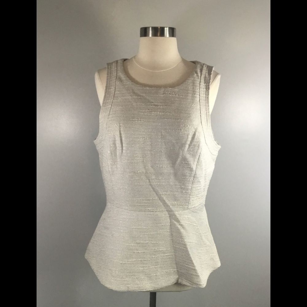 Banana Republic Silver Sleeveless Blouse